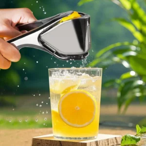 Stainless Steel Citrus Juicer | Heavy-Duty Manual Lemon Squeezer – Dishwasher Safe, Handheld Press for Lemon, Lime & Orange